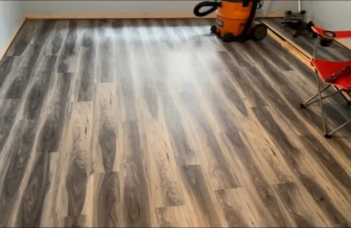 Laminate floors installed