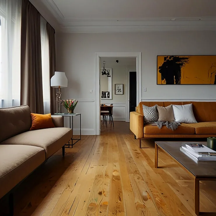 Matte finish SPC flooring planks