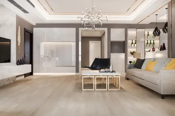 luxury and modern living room PVC Flooring Riyadh